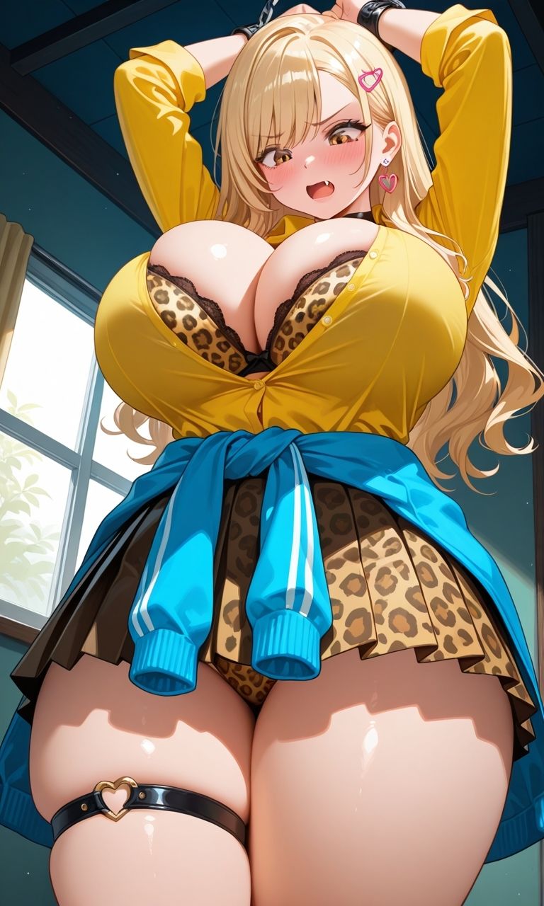 フェチコレVol.66 吊り上げ拘束されたヒョウ柄好きの金髪爆乳ギャル【総枚数250枚】の画像1