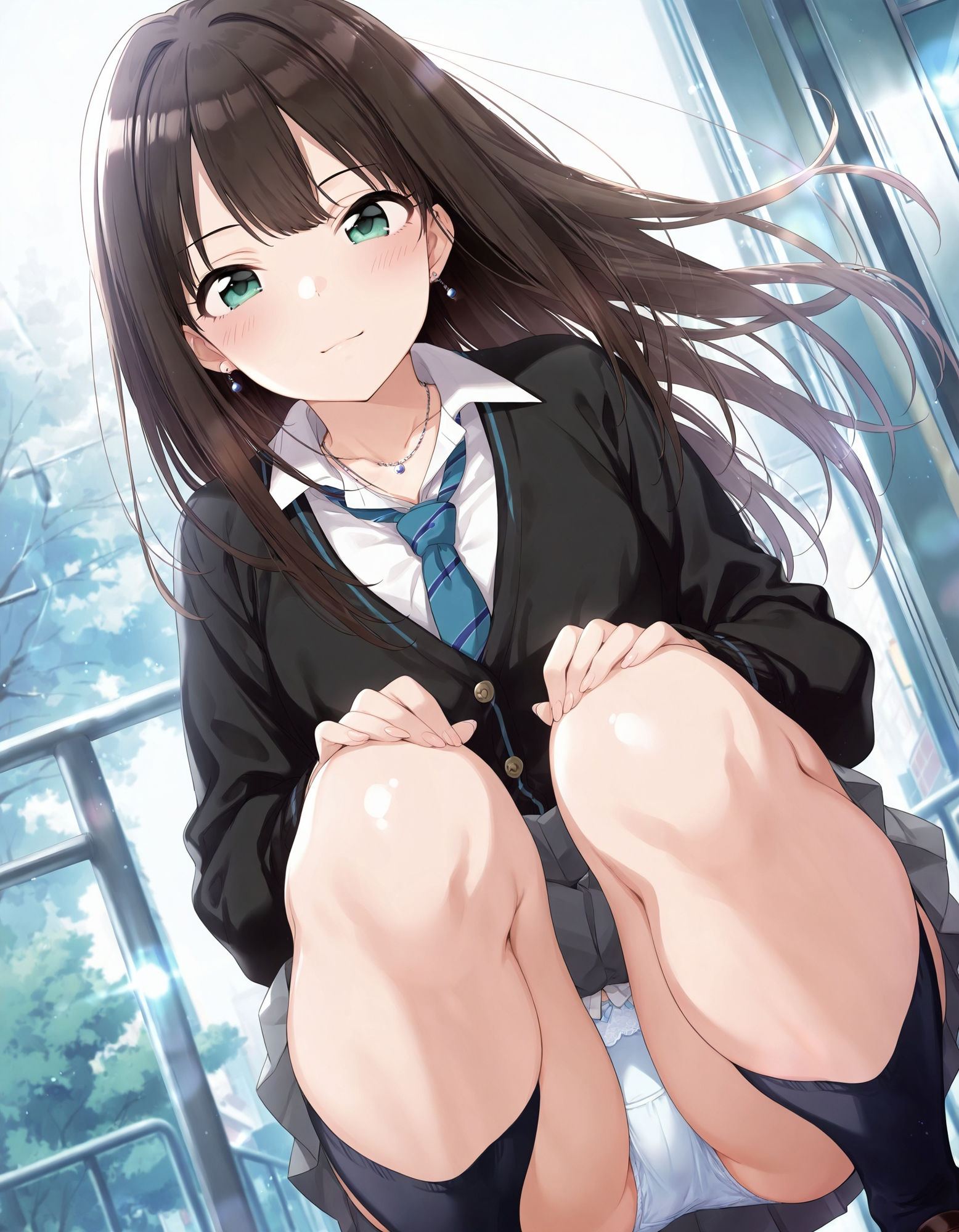 渋〇凛のパンチラ〜制服編〜のサンプル画像 6