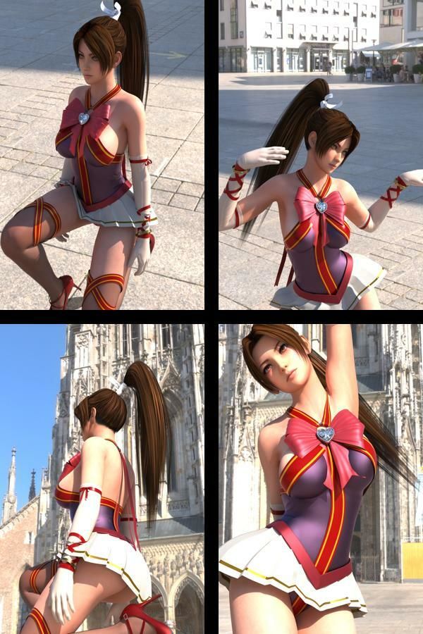 【TD100】元祖セクシー女性格闘家『不知火舞(しらぬいまい)』の学生服写真集SexyNinja-28の画像2