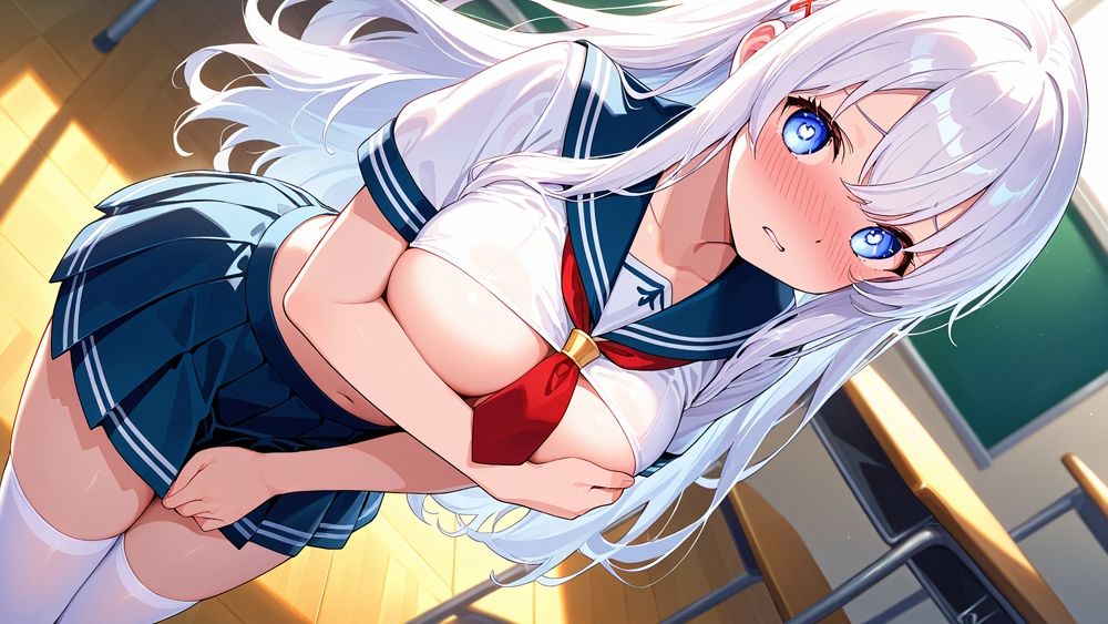 清楚白髪と妖艶ピンク髪グラビアアイドルが撮影で孕ませ交尾【高画質】のサンプル画像 6