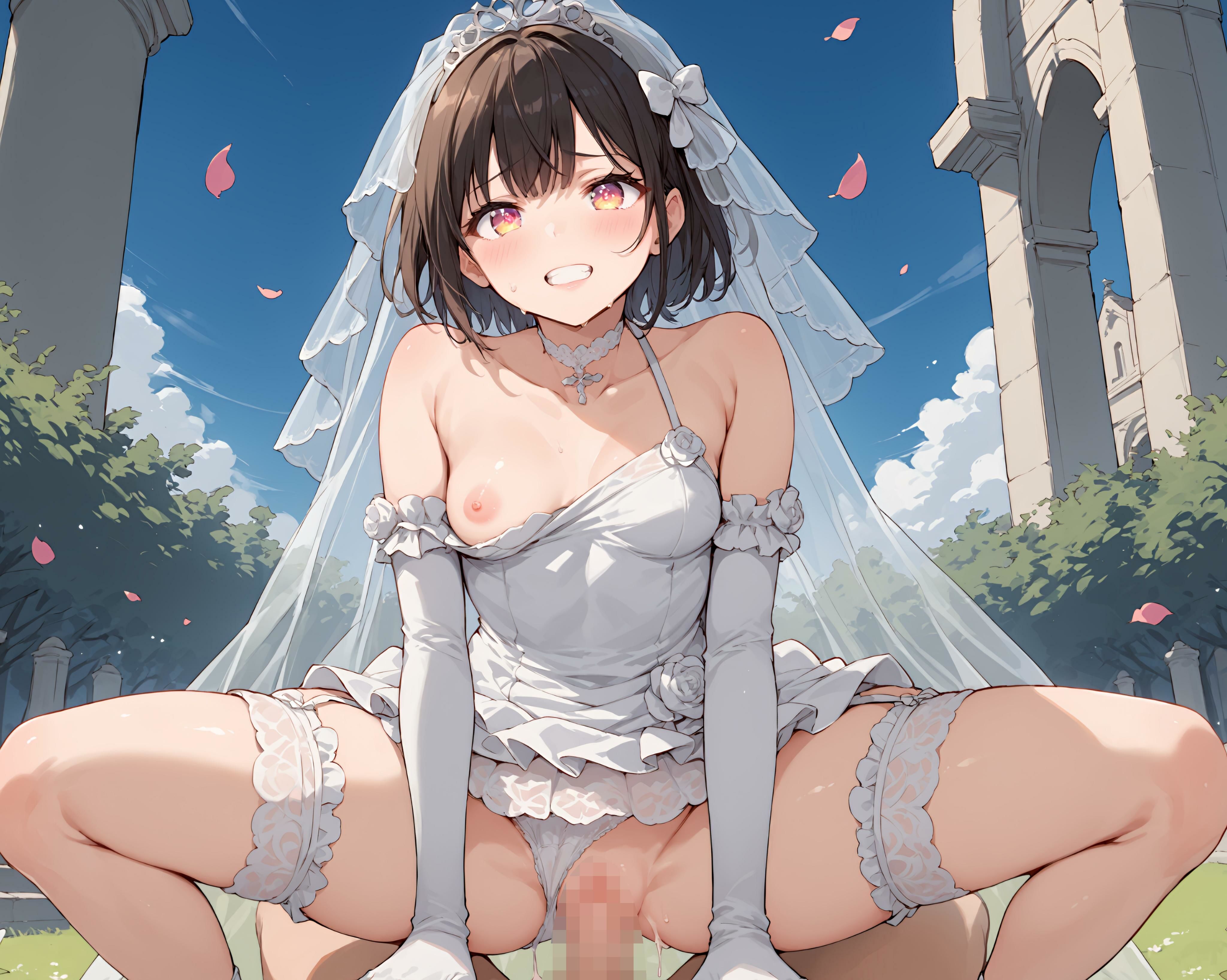 性育学園No.25〜ウェディングドレス編〜ウェディングドレス姿で花嫁たちと教会でやりまくり!の画像9