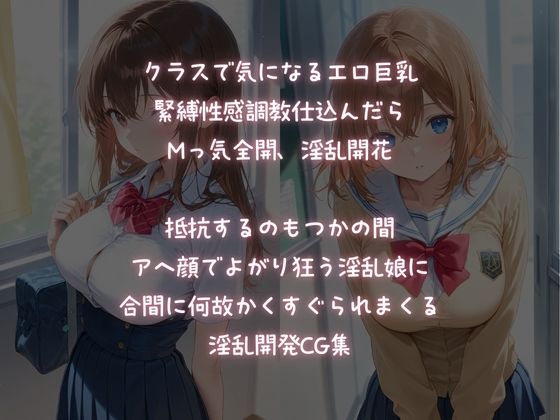 緊縛調教で、巨乳JKを淫乱開花の画像1