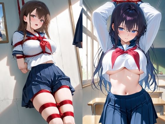 緊縛調教で、巨乳JKを淫乱開花の画像2