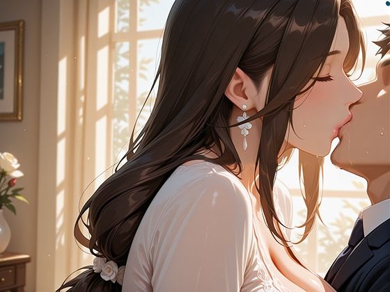 未亡人 寂しげな喪服姿の義母を抱きしめずにはいられなかったのサンプル画像 6