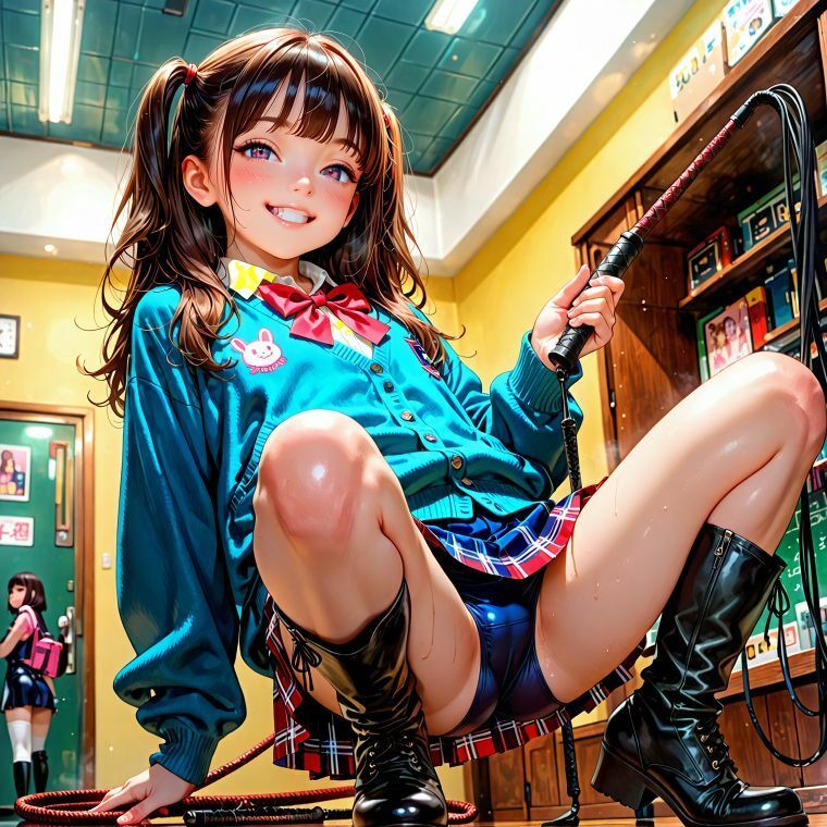 JK制服+ブーツの女王たち1の画像8