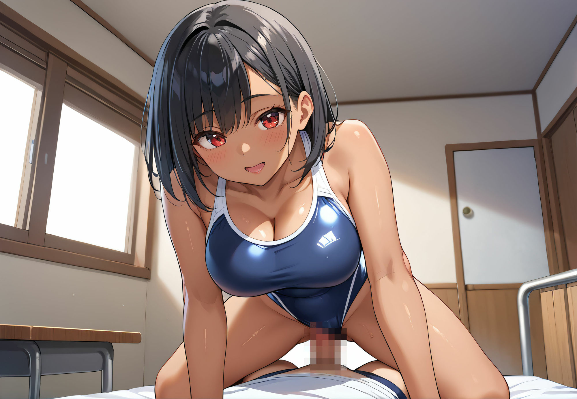 競泳水着〜巨乳な妹に着させてからのやりまくり!〜のサンプル画像 6