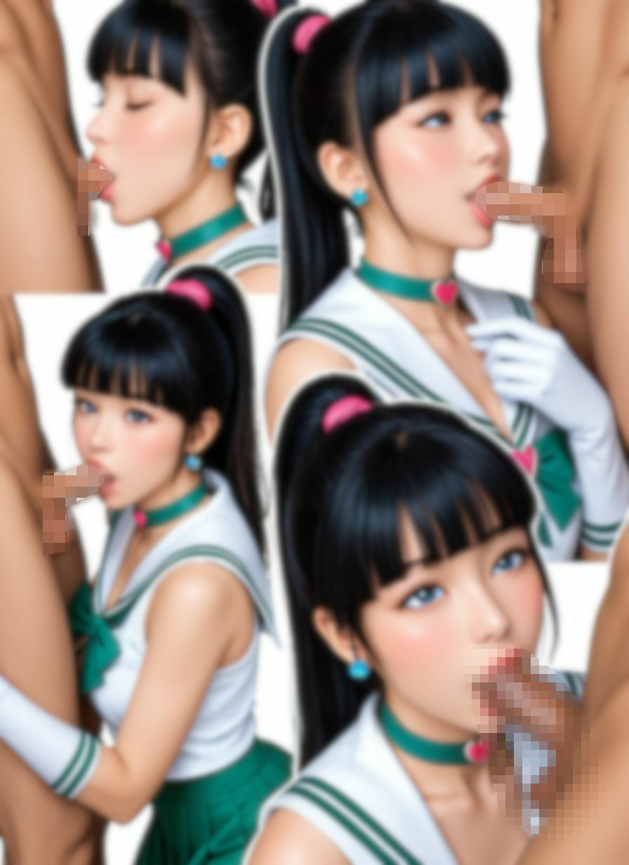 触手と戦うセーラー戦士に中出しのサンプル画像 6