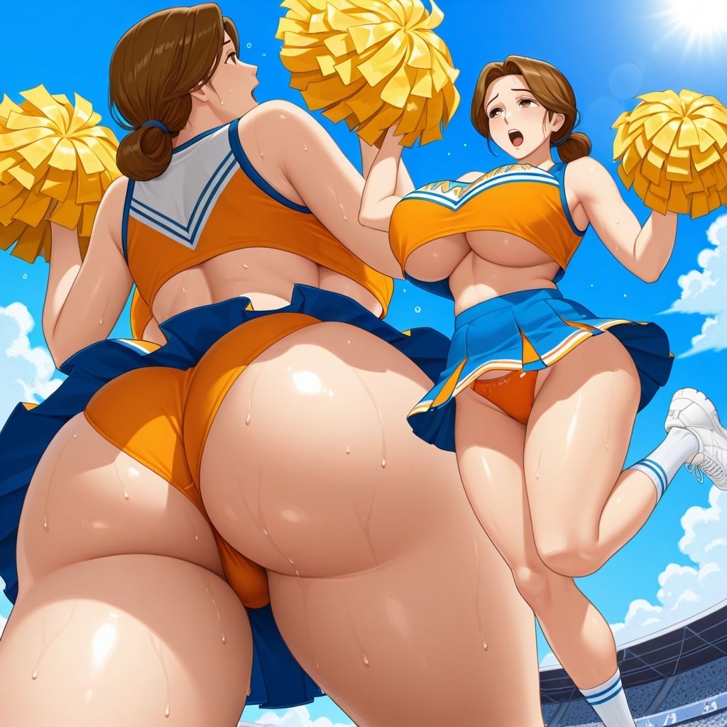 フェチコレVol.74 アンダーウェアを忘れてパンモロしながら応援する爆乳チアガールたち（熟女編）【総枚数250枚】のサンプル画像 6