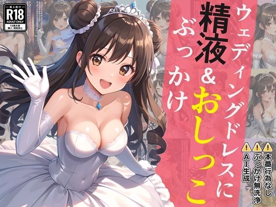 ウェディングドレスに精液＆おしっこぶっかけの商品画像