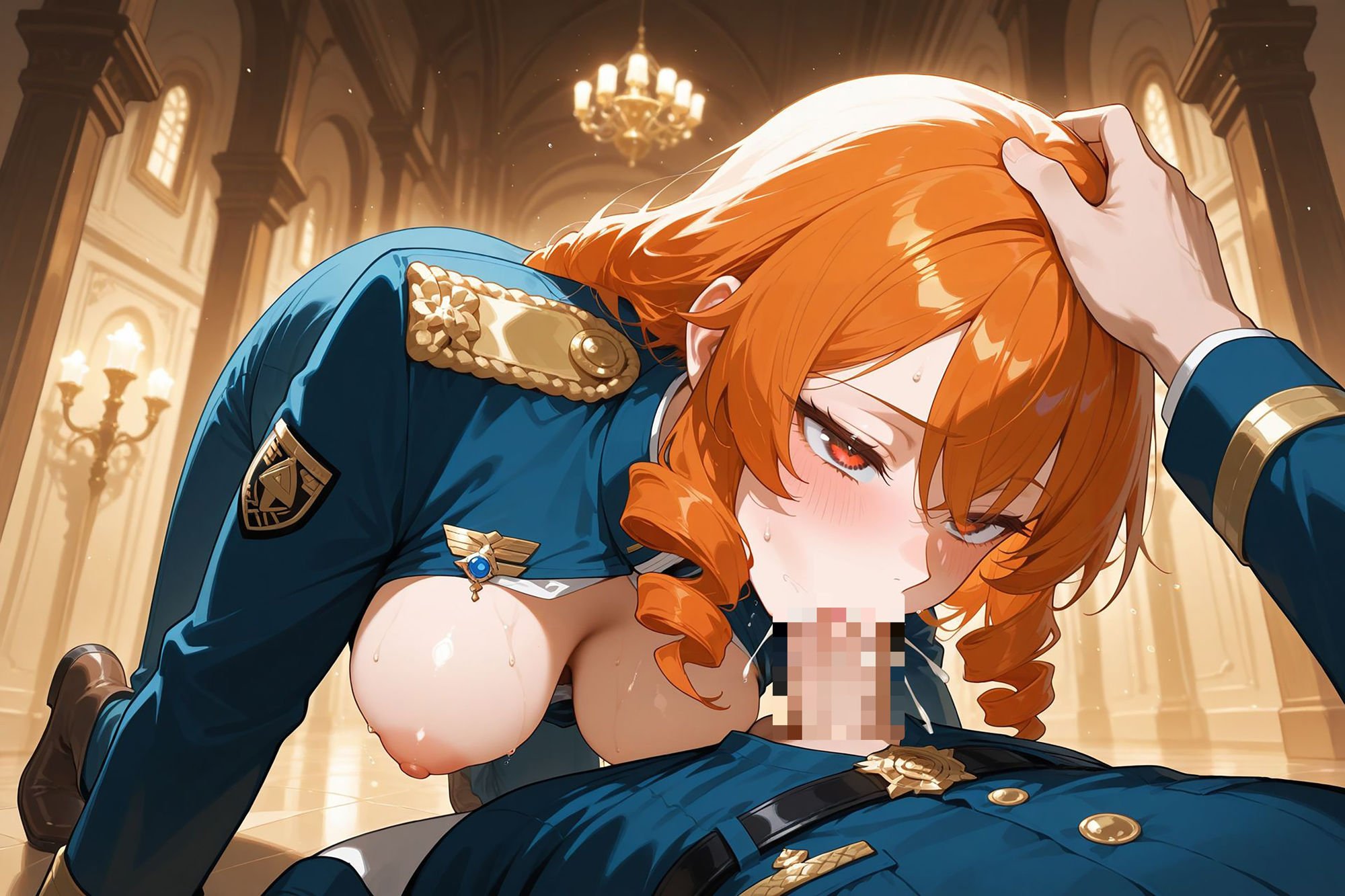 爆乳ギャルと中出し性生活  軍服編 vol.1 ［CG500枚］［4Kイラスト］のサンプル画像 6