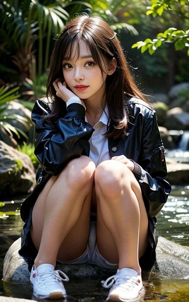 女子大生日本庭園パンチラ画像集のサンプル画像 6