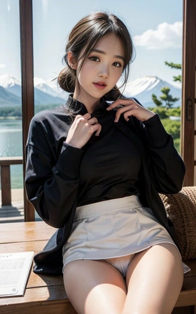 女子大生富士山展望スポットパンチラ画像集のサンプル画像 6