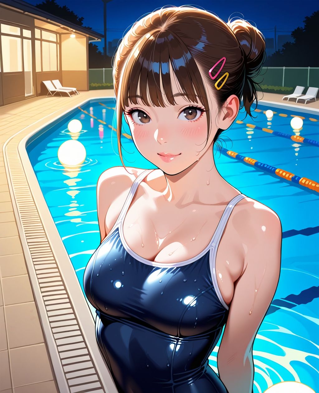 スク水パラダイス☆ 深夜プール編のサンプル画像 6