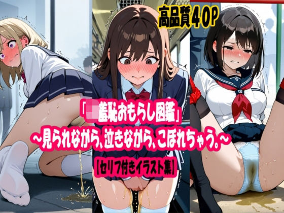 「JK羞恥おもらし図鑑」〜見られながら、泣きながら、こぼれちゃう。〜【セリフ付きイラスト集】の商品画像