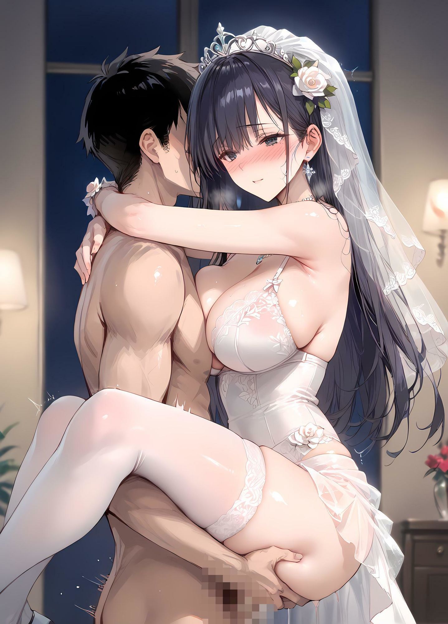 ウェディングドレスでドチャクソはらませハメ撮りしてみたの画像6