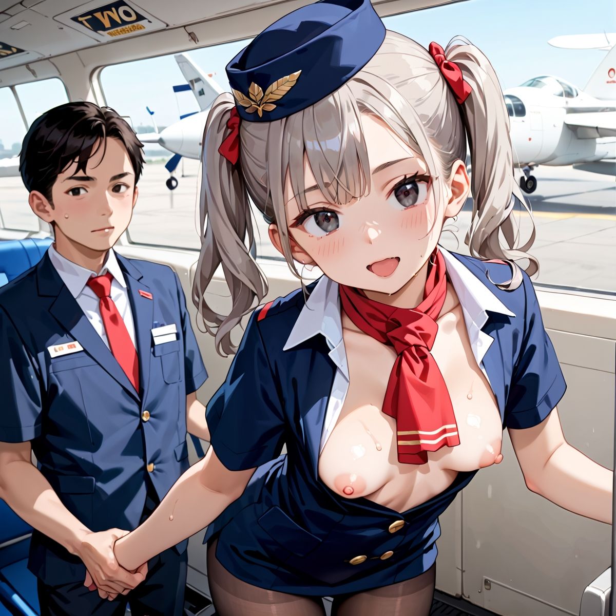 魅惑の機内サービス！HなCAさんとイくまでロングフライト！？vol.5のサンプル画像 6