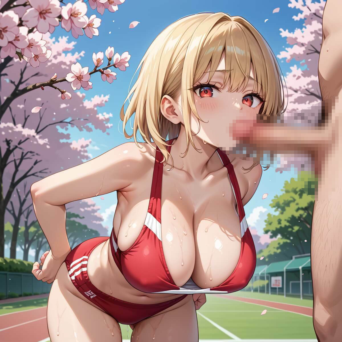 桜舞うグランドでブルマ少女でエッチ！2たっぷり200枚★のサンプル画像 6