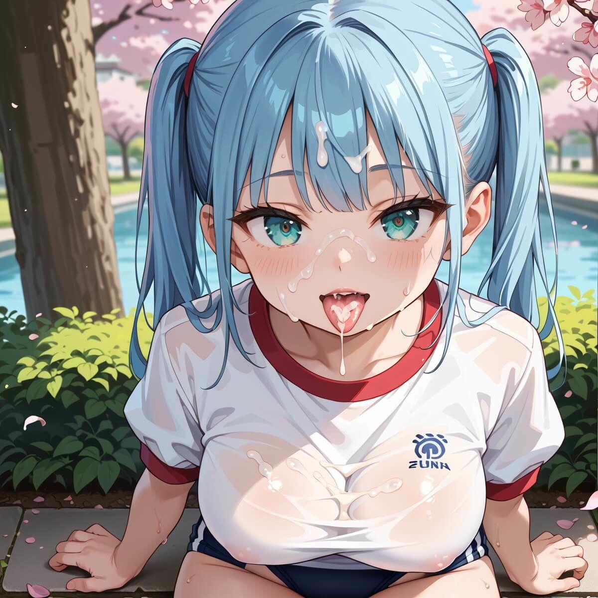 桜舞うグランドでブルマ少女でエッチ！5たっぷり200枚★のサンプル画像 6
