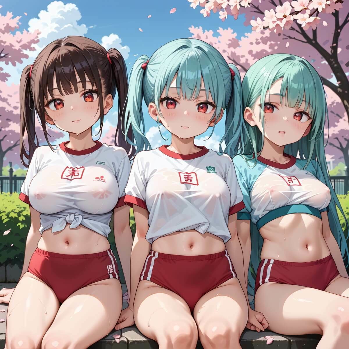 桜舞うグランドでブルマ少女でエッチ!8たっぷり200枚★のサンプル画像 6
