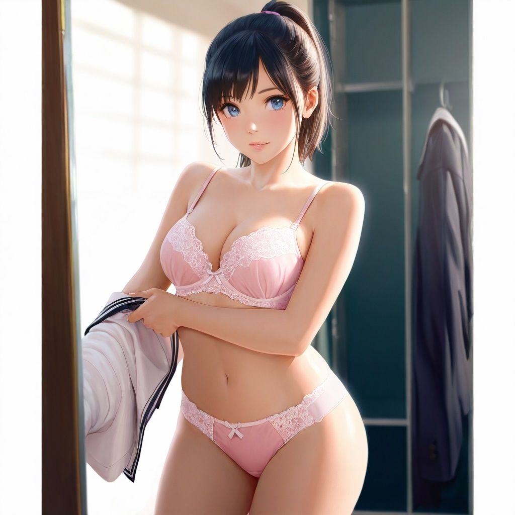 潜入女子更衣室 JK生着替え中〜リアル風ver〜のサンプル画像 6