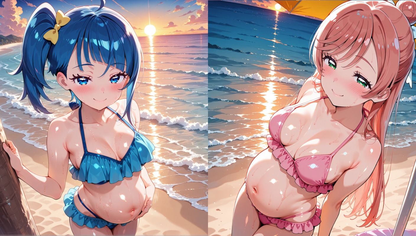 ソ〇とま〇ろがビーチでナンパ堕ち孕ませえっちのサンプル画像 6