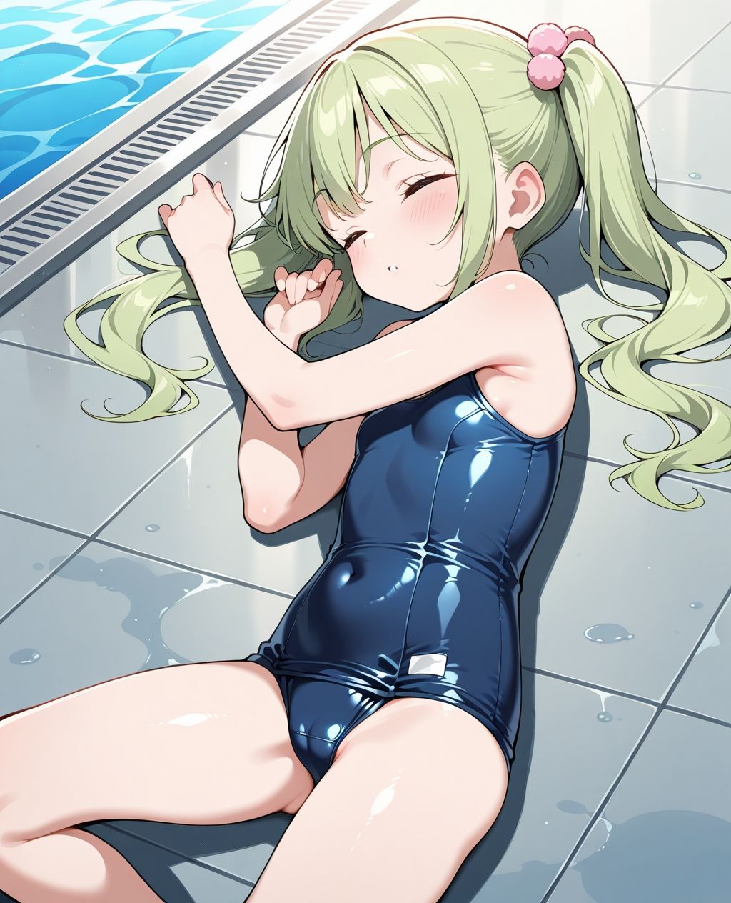 スク水パラダイス☆プールサイドでうたた寝編のサンプル画像 6