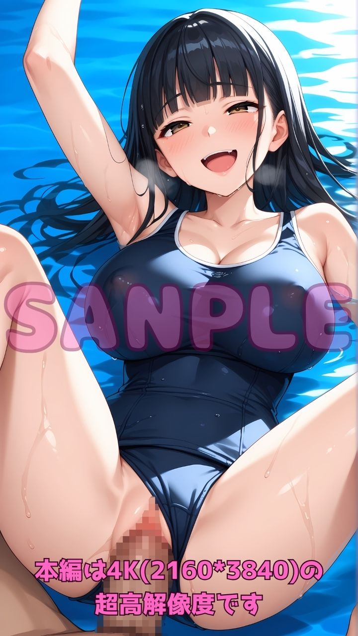 深夜のスク水部〜プールで禁断レッスン〜のサンプル画像 6