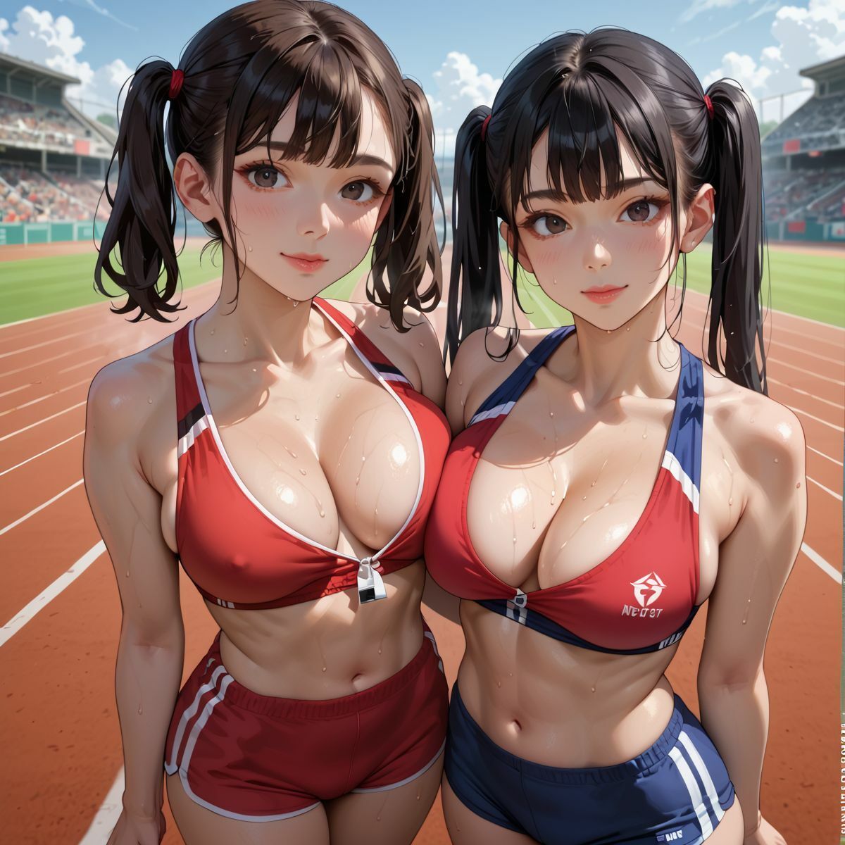 爆乳アスリート 大人の陸上競技会4のサンプル画像 6