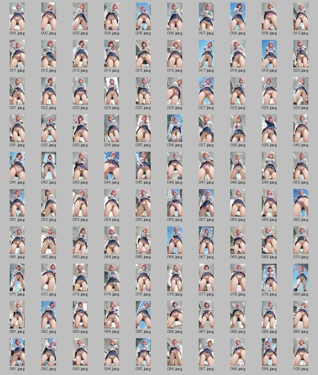 【アップスカートおしっこ図鑑イラスト】清楚系美少女の秘密コレクションのサンプル画像 6