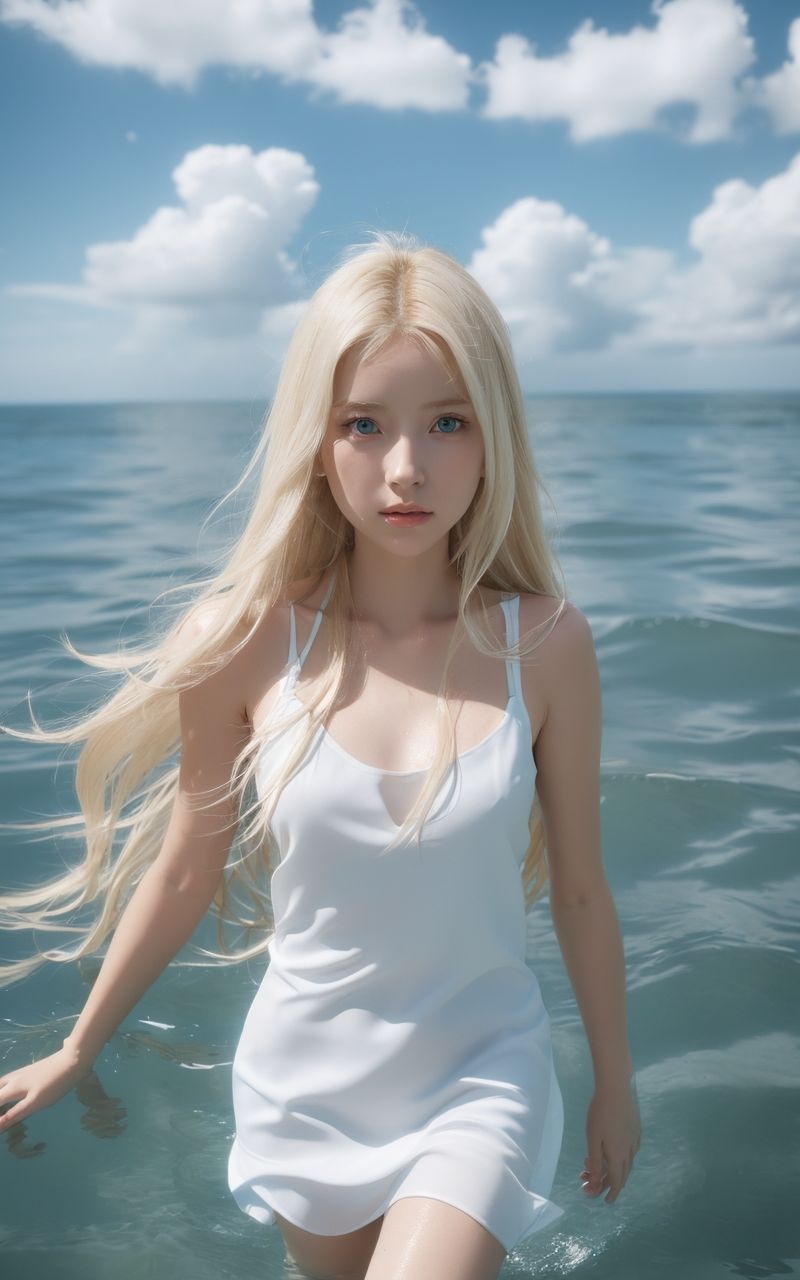 AI美女写真集┃金髪の外国人で下着美女の画像9
