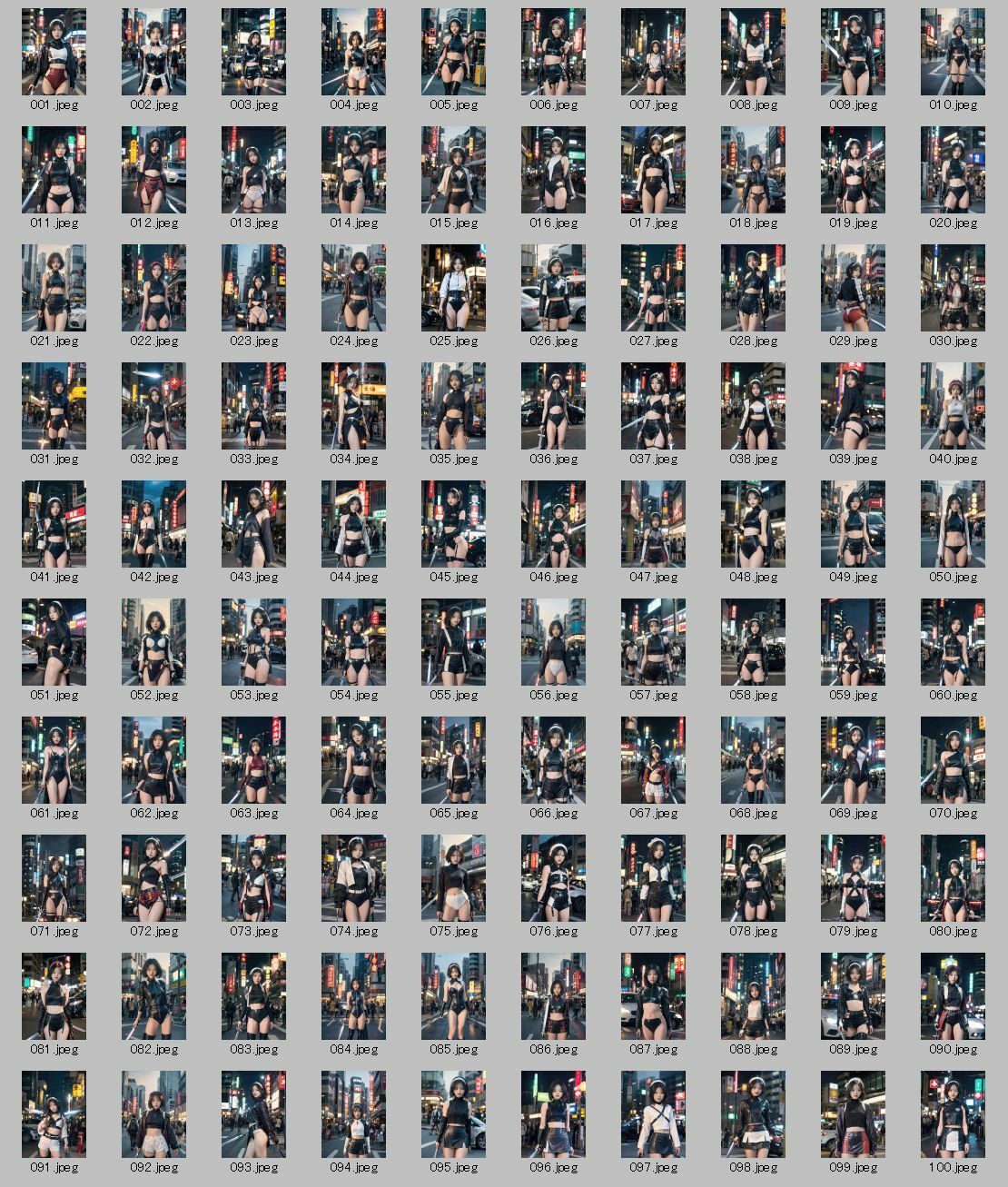 【AI実写】現代に蘇った羌瘣 ── 街角の剣士グラビア写真集 Vol.1のサンプル画像 6