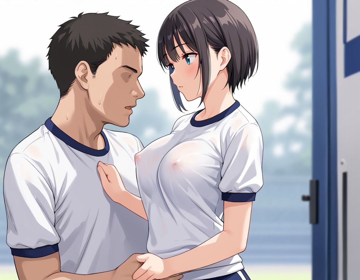 教師を誘惑するヌーブラ女子校生のサンプル画像 6