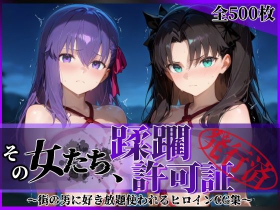 『d_604596』その女たち、蹂躙許可証発行済み -街の男たちに好き放題使われるヒロインCG集- 魔術師の姉妹編のパッケージ