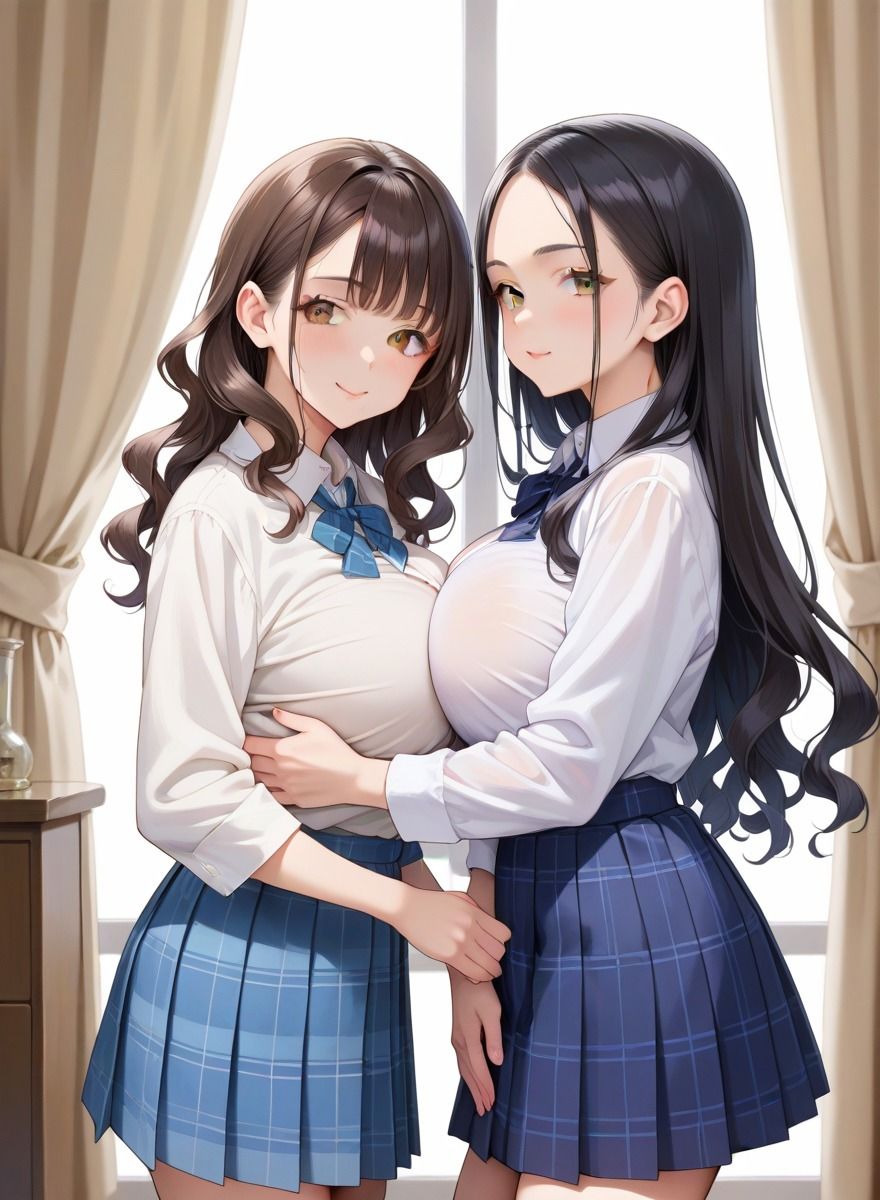 巨乳義妹たちと種付け乱交のサンプル画像 6