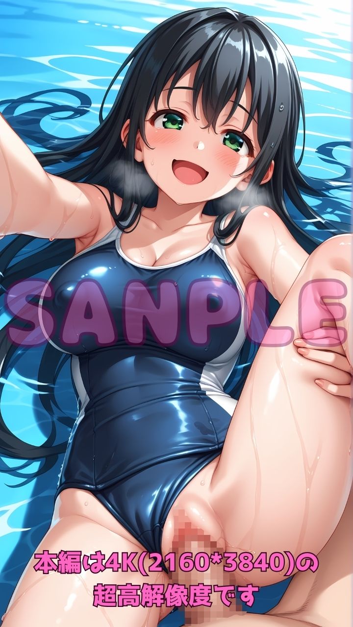 深夜のスク水部〜プールで禁断レッスン3〜のサンプル画像 6