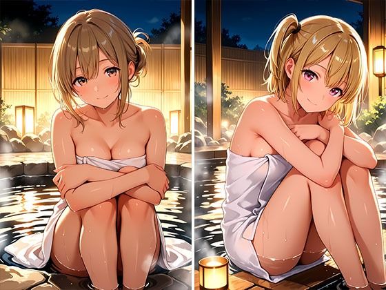 4Kイラスト 秘境温泉宿 秘密のえっちな混浴サービスの画像2