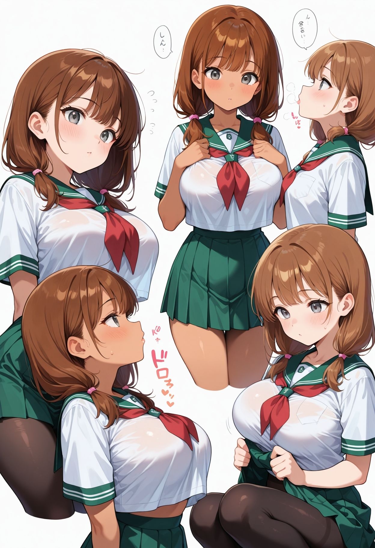 かわいいビッチ  キモおじたちが  ももいろ制服に騙されたのサンプル画像 6