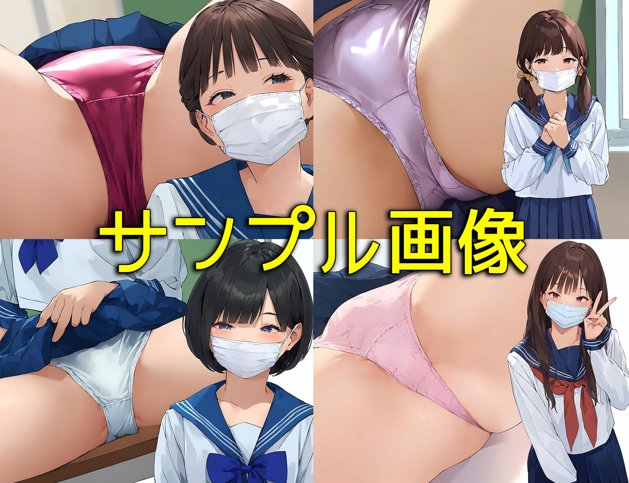 僕はマスク女子の下着で興奮する2セーラー服大好き編のサンプル画像 6