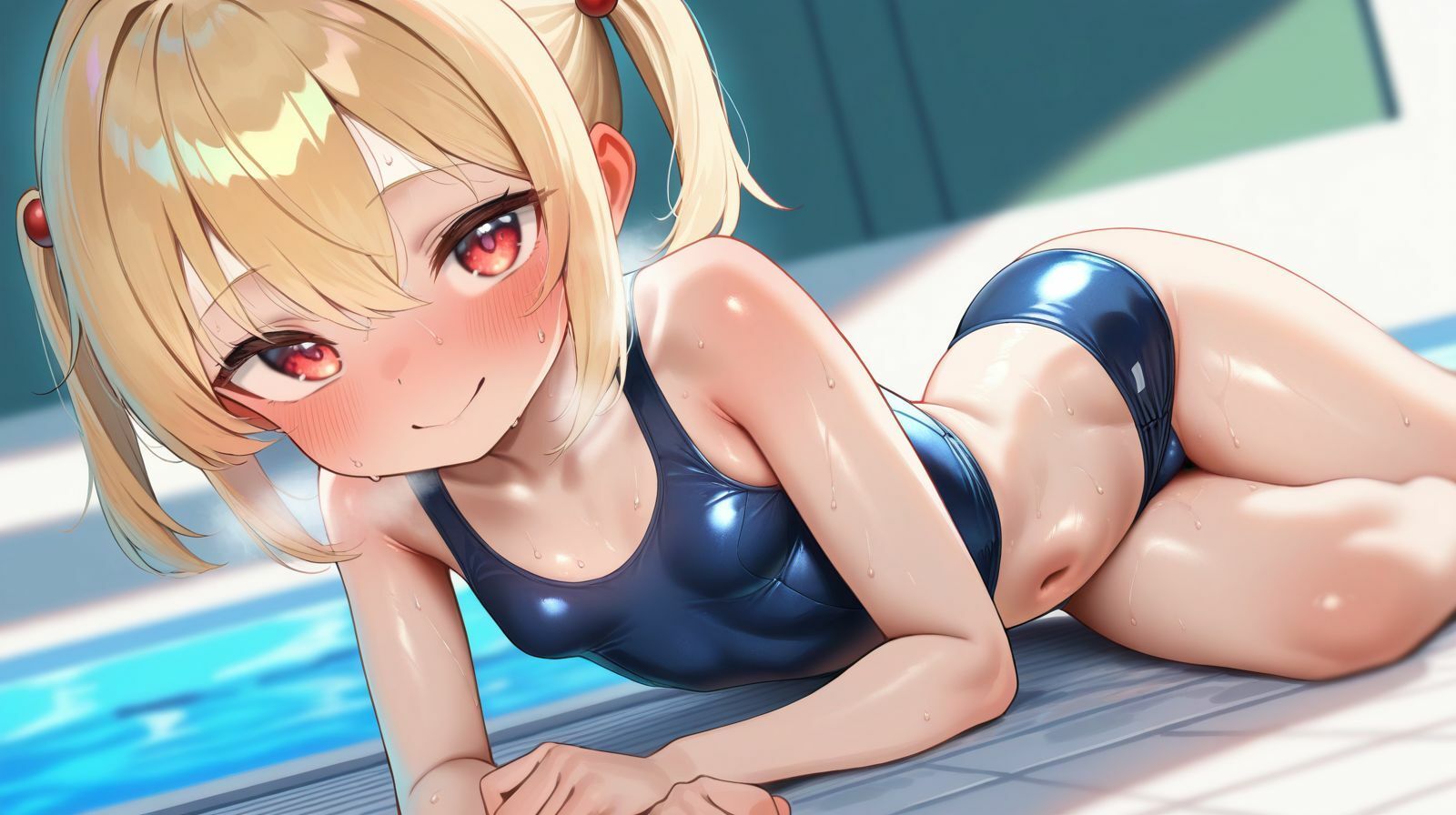 【Part2】スク水の濡れ濡れつるぺたちゃん♪絶賛発情中 (dcg jp-002)