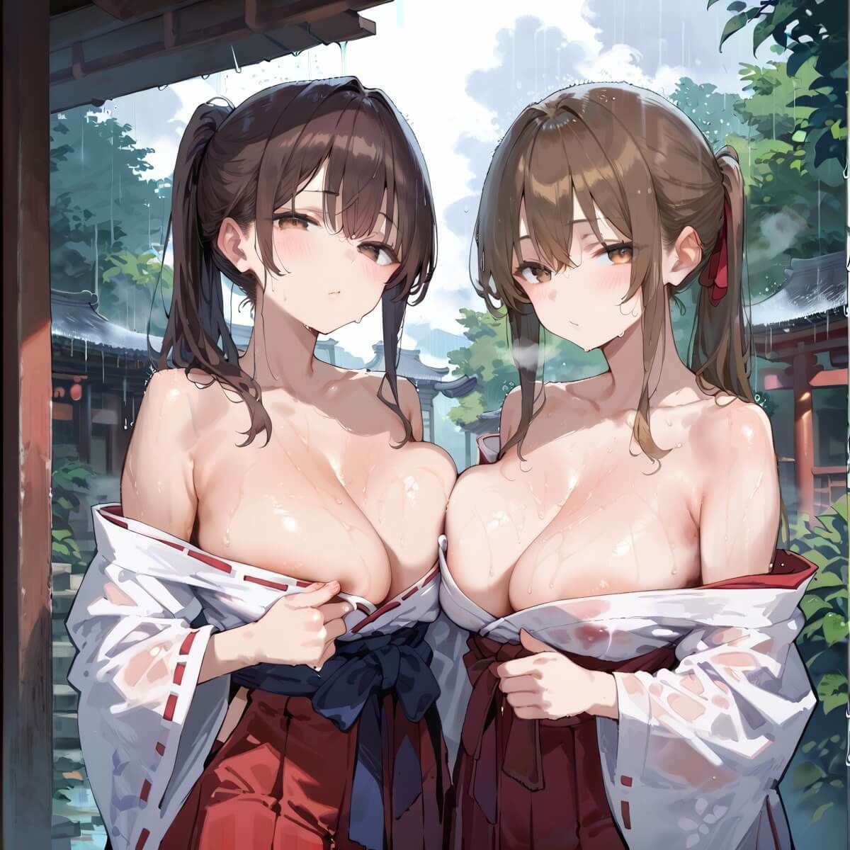 通り雨の中の美しき巫女たち7・200枚の画像6