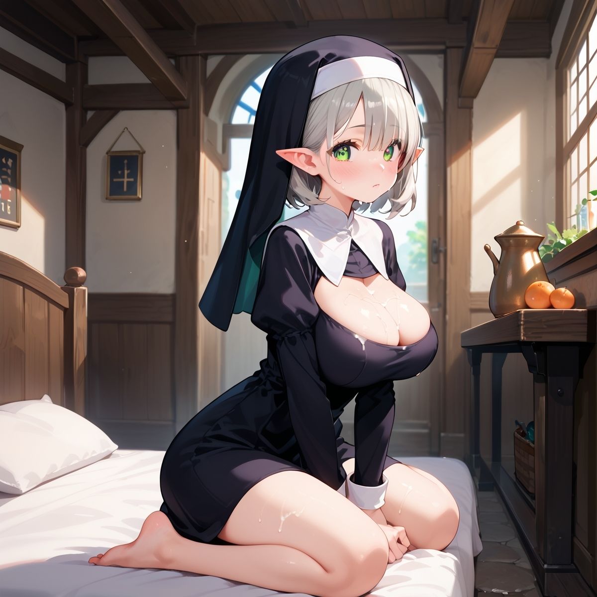 巨乳エルフに大量中出し！〜背徳のシスター編〜 Vol.11のサンプル画像 6