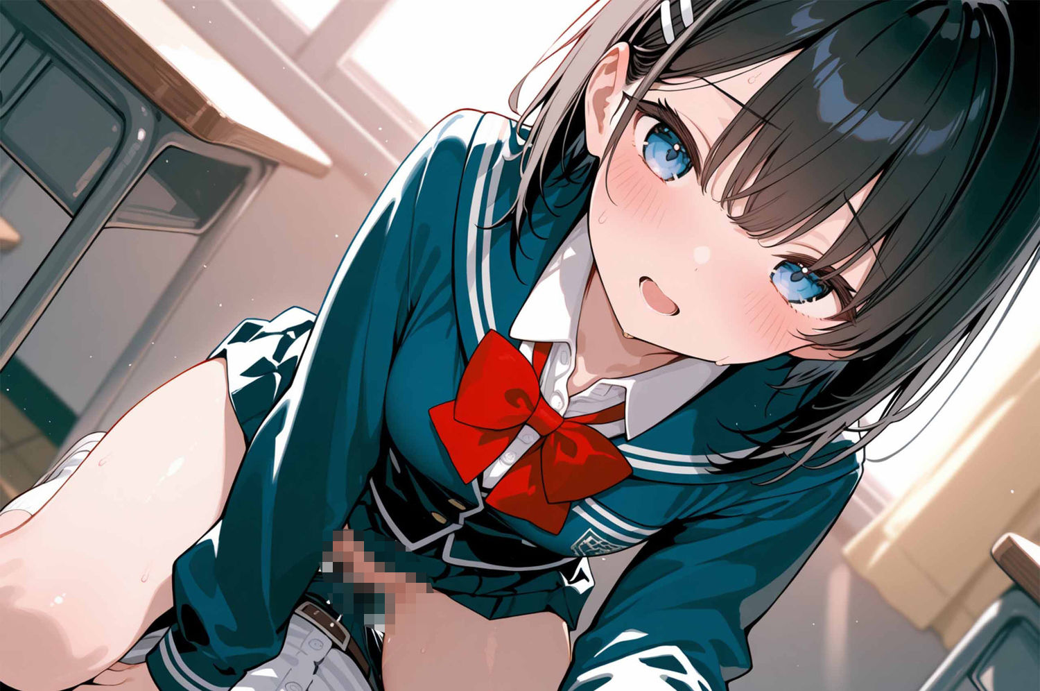 清楚な制服少女を輪●の画像10
