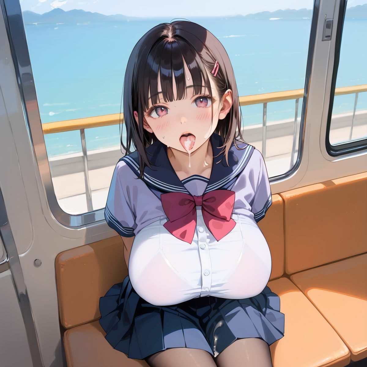 痴●で発情しちゃった巨乳女子校生04 画像10