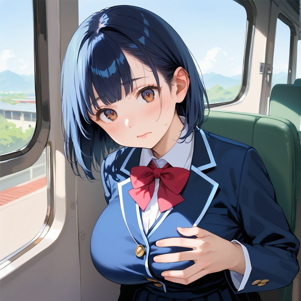 痴●で発情しちゃった巨乳女子校生05 画像6