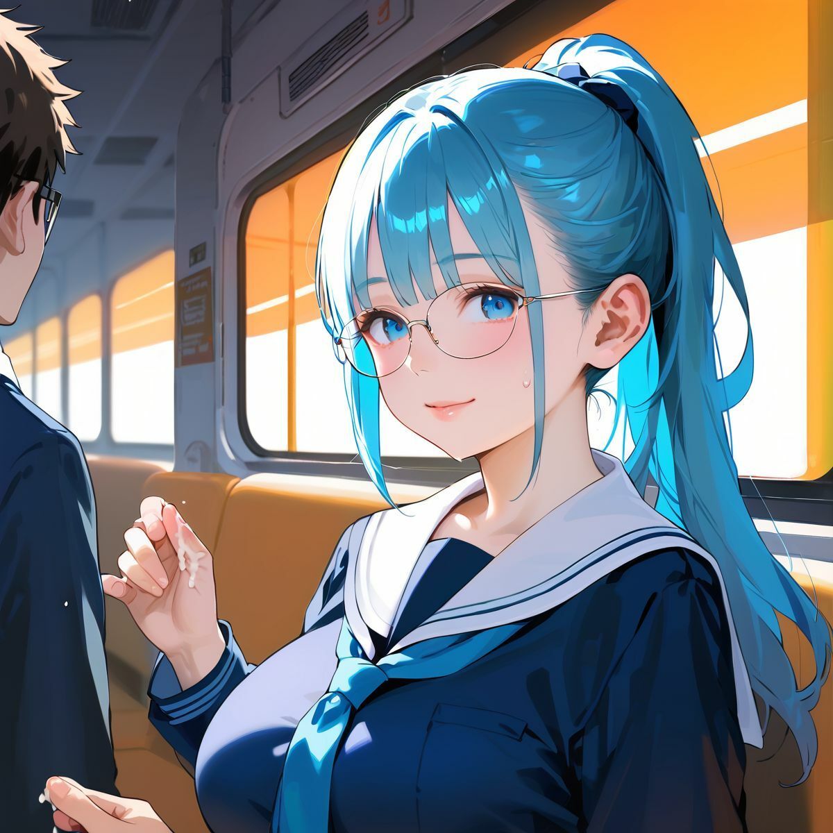 痴●で発情しちゃった巨乳女子校生06 画像6