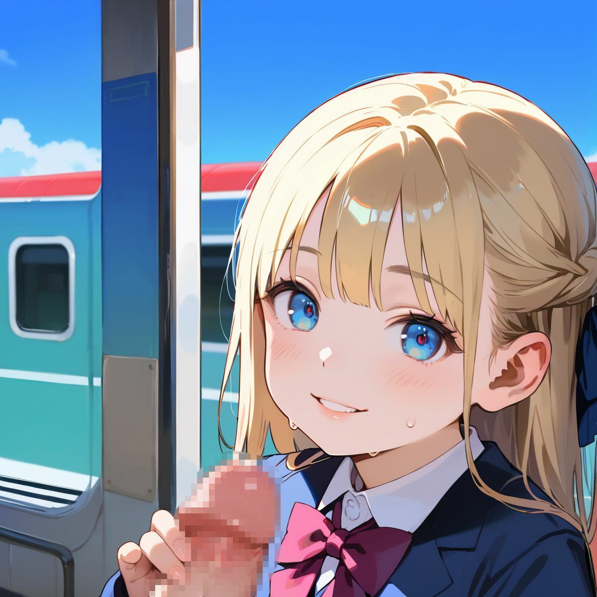 痴●で発情しちゃった巨乳女子校生06 画像10