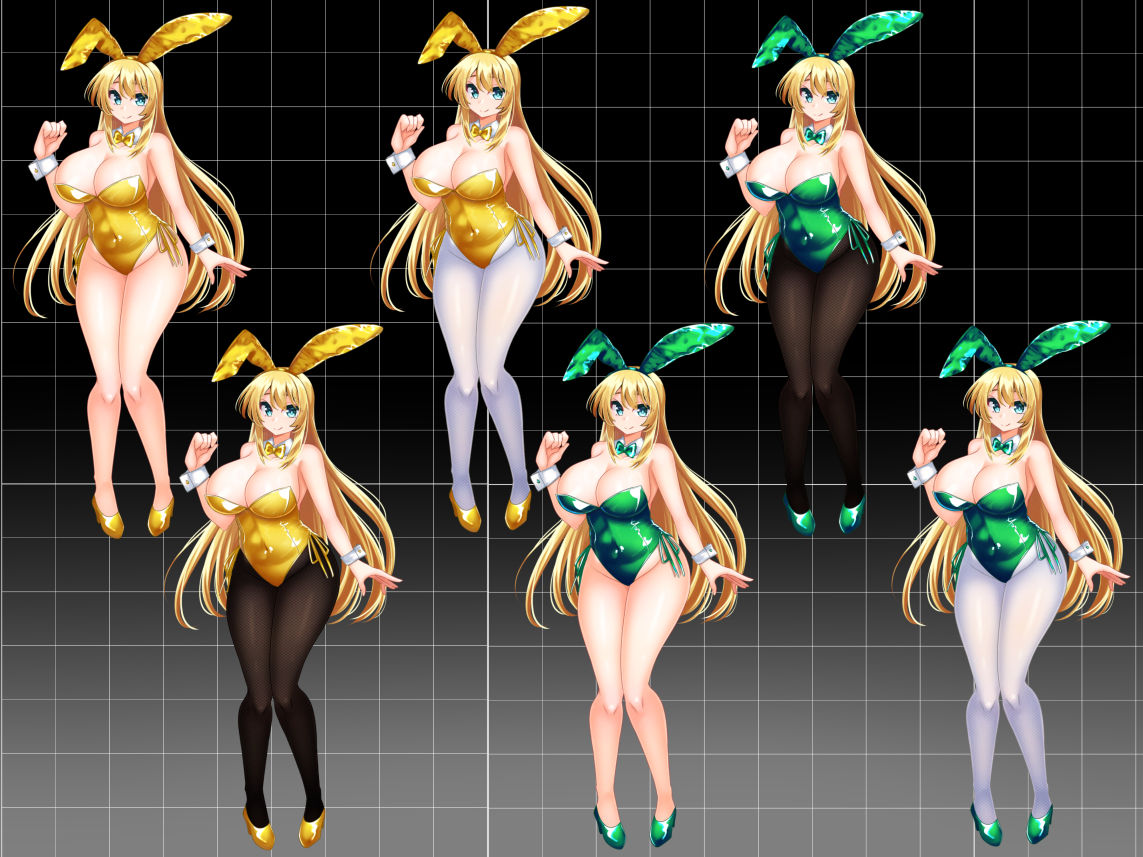 【立ち絵素材】カラーバニーガールのサンプル画像 6