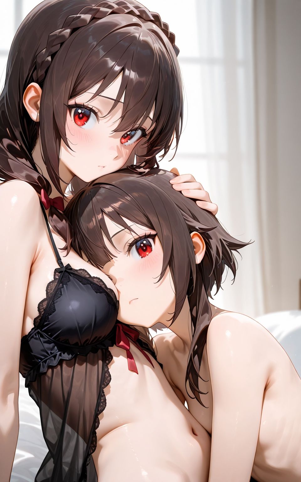 ゆ〇ゆん「キスってどんな感じなのかな?」め〇みんとお試し百合エッチして、カ〇マさんと3Pして精子の味を覚えました。 画像7