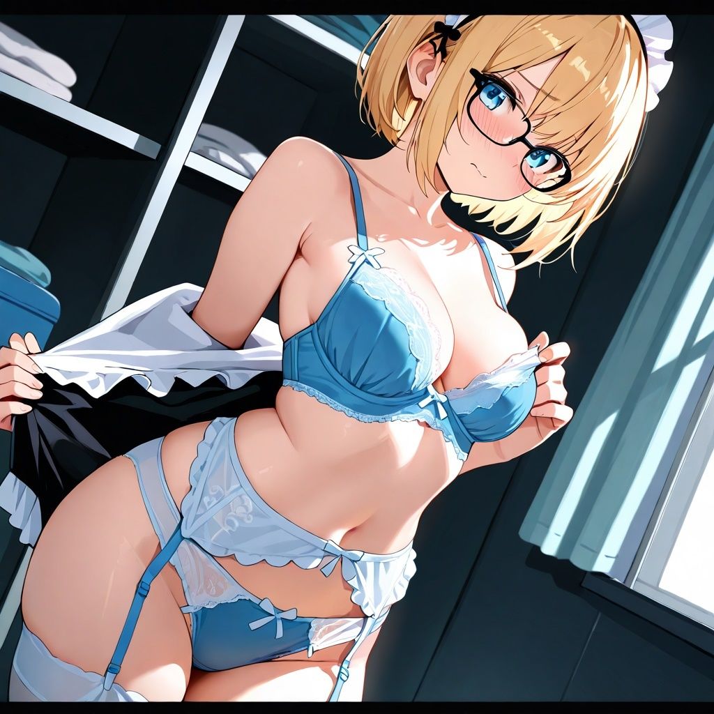 潜入女子更衣室  メイド生着替え中のサンプル画像 6