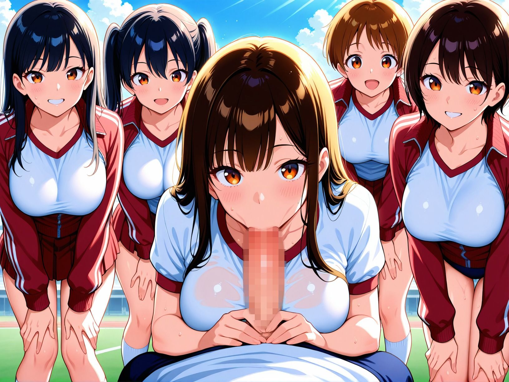 爆乳女学院〜ハーレムで逆に女子から凌●された〜のサンプル画像 6
